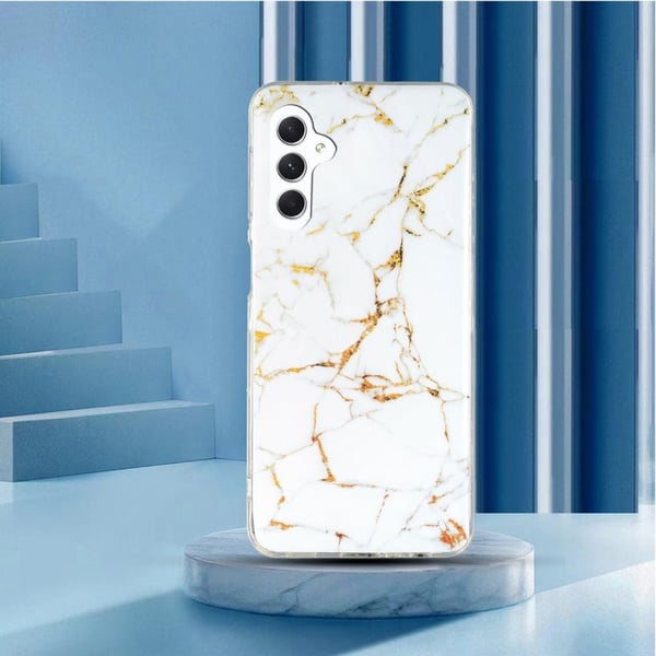 Marble Samsung Galaxy A24 4G Etui - Hvid