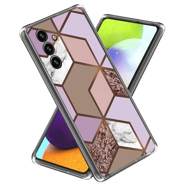 Marble Samsung Galaxy A24 4G Etui - Golden Lush Tile