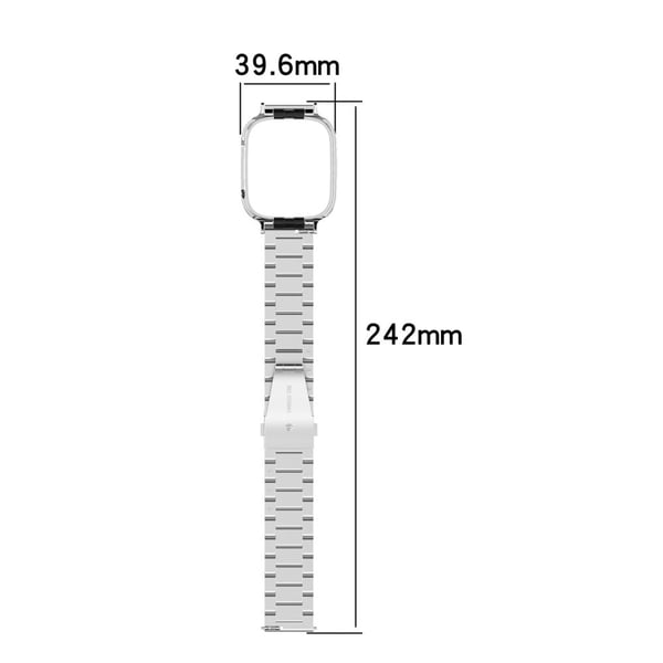 Xiaomi Redmi Watch 3 / Mi Watch Lite 3 rem i rustfrit stål - Sølv