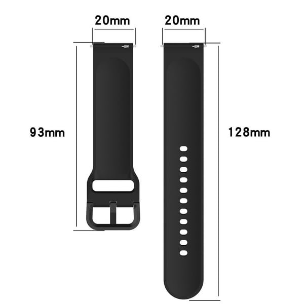 20mm Universal silikonihihna - Keskiyön Vihreä