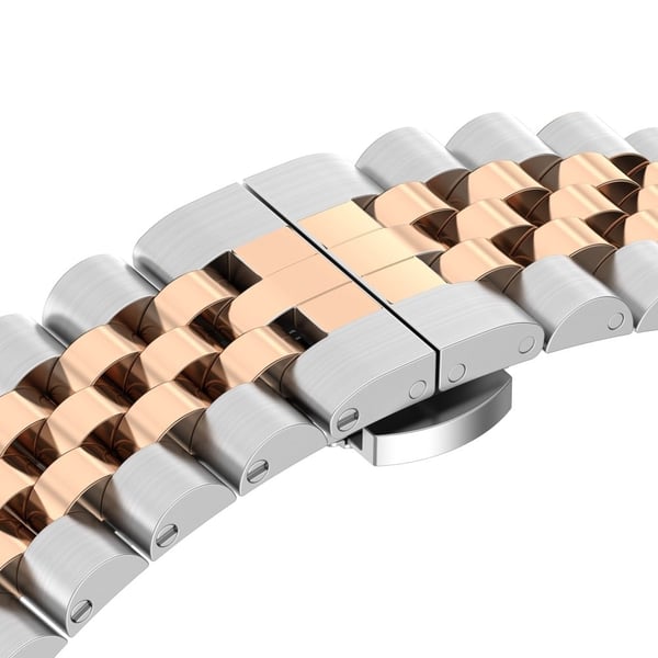 Fitbit Charge 5 armband i rostfritt stål med verktyg - Silver / Roséguld