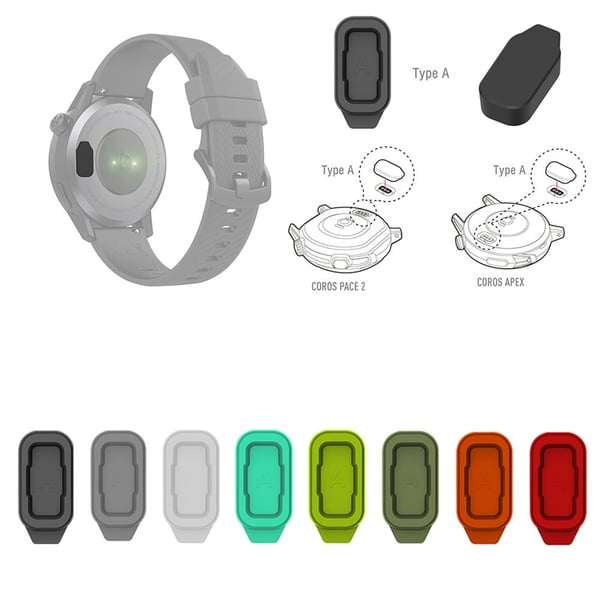 1 stk silikonstøvplugg for Coros og Amazfit-klokke - Rød
