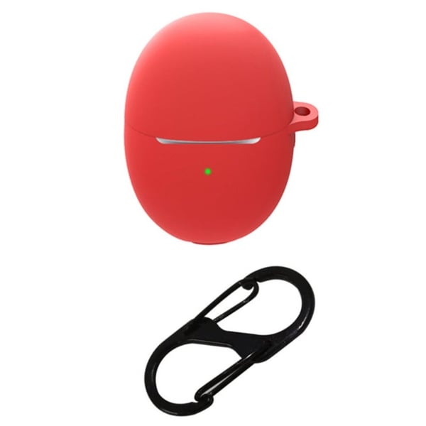 Huawei FreeBuds 5 silikonisuojus soljella - Punainen