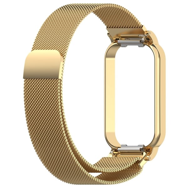 Stropp i rustfritt stål med deksel til Xiaomi Redmi Band 2 - Gull