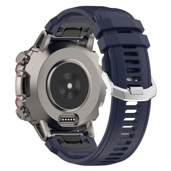 Silikonerem med bikagemønster til Amazfit / Garmin / Coros-ur - Midnatsblå