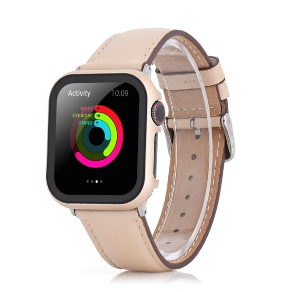 Apple Watch Series 8 (45 mm) metalldeksel med herdet glass - Gull