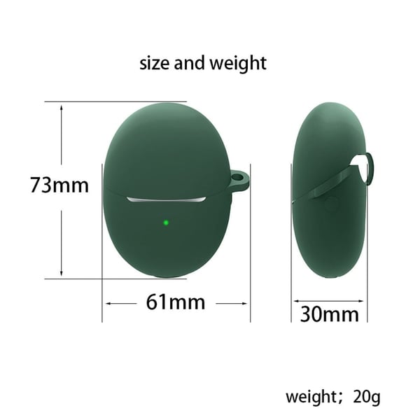 Huawei FreeBuds 5 silikonskydd med spänne - Himmelsblå