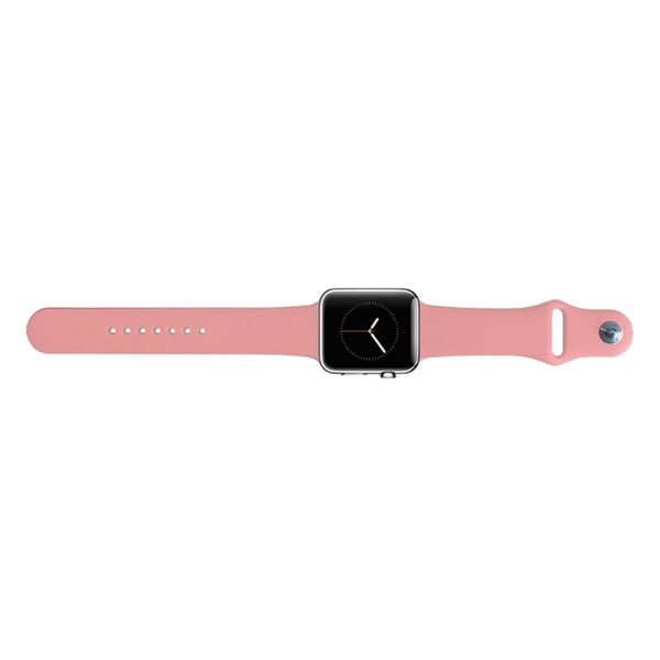 Apple Watch Series 8 (41 mm) silikonrem (Lengre størrelse) - Retro Rosa