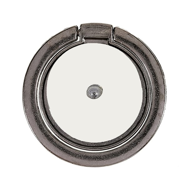 Smykkringholder for smarttelefon i rhinestone-stil - Svart
