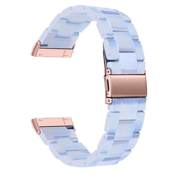 Fitbit Sense 2 / Versa 4 harpiksrem med metalspænde - Babyblå Fitbit Sense 2 / Versa 4 harpiksrem med metalspænde - Babyblå