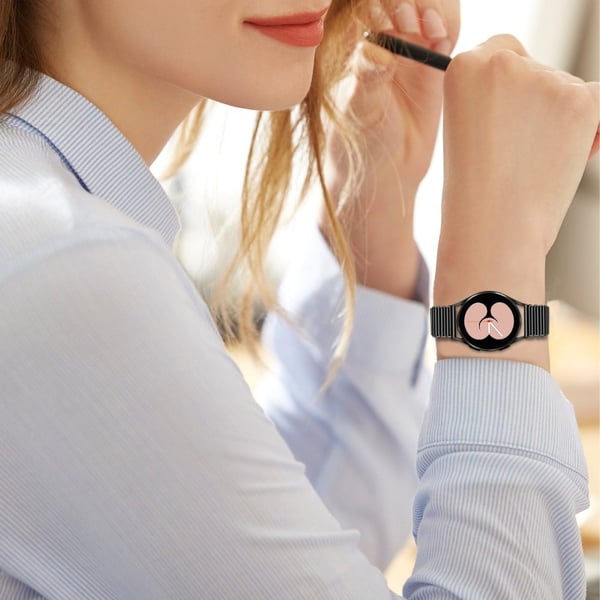 Samsung Galaxy Watch 4 Classic (46mm) / (42mm) / 4 (40mm) / (44mm) hulrem i rustfrit stål - Sort