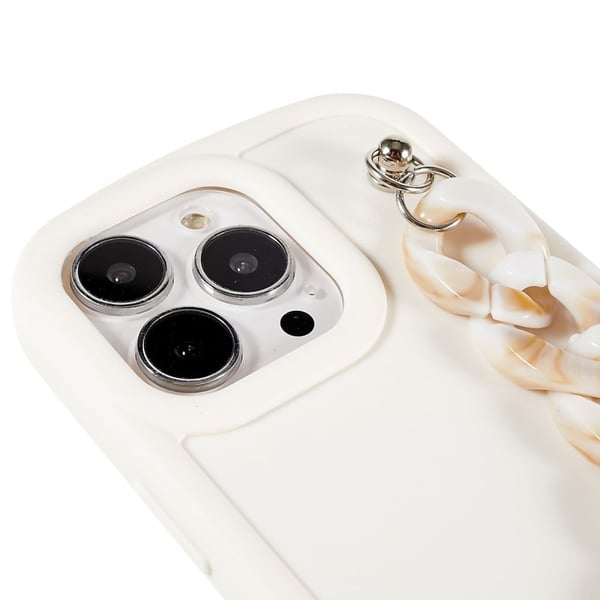 Marmordesign iPhone 13 Pro Max deksel - Gul / Hvit Marmorkjede
