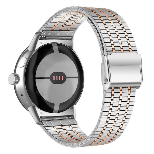 Google Pixel Watch blank stålrem - Sølv / Gull Google Pixel Watch blank stålrem - Sølv / Gull