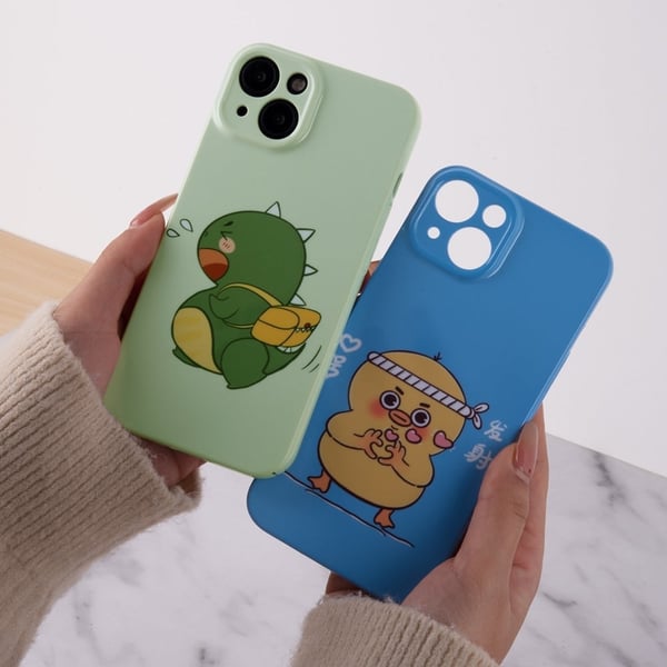 iPhone 14 Pro Max söpö sarjakuvakuvioinen suojus - Kung Hei Fat Choy