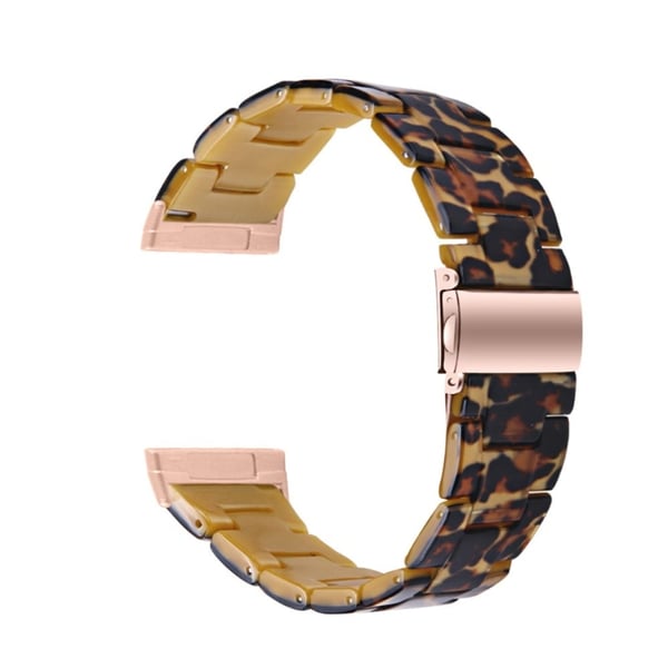 Fitbit Sense 2 / Versa 4 hartsityylinen hihna metallisoljella - Leopardi Fitbit Sense 2 / Versa 4 hartsityylinen hihna metallisoljella - Leopardi
