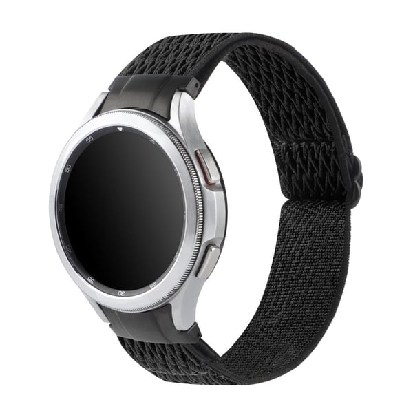 Samsung Galaxy Watch 5 / 4 elastinen nailonhihna - Musta