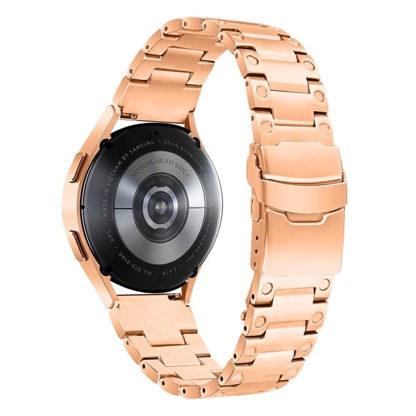Samsung Galaxy Watch 4 Classic (46 mm) / (42 mm) / (40 mm) / (44 mm) 316 rustfritt stålrem - Rose Gull Samsung Galaxy Watch 4 Classic (46 mm) / (42 mm) / (40 mm) / (44 mm) 316 rustfritt stålrem - Rose Gull