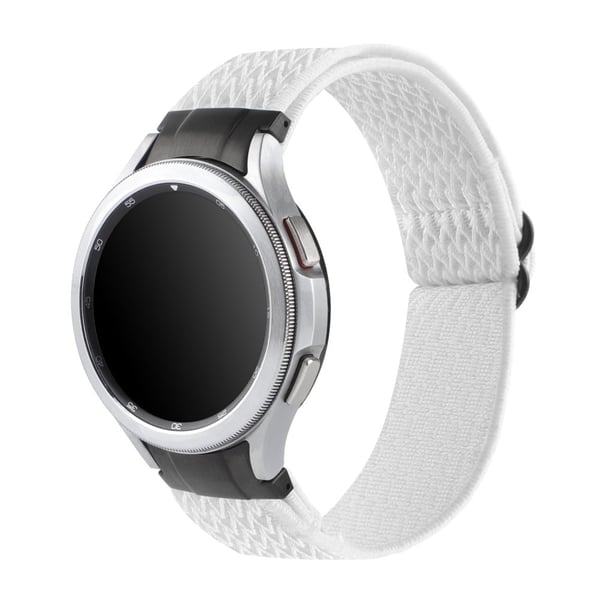Samsung Galaxy Watch 5 / 4 elastisk nylonrem - Hvit