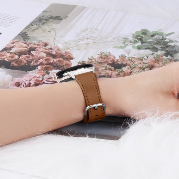 Google Pixel Watch Cowhide ekte lærrem - Brun