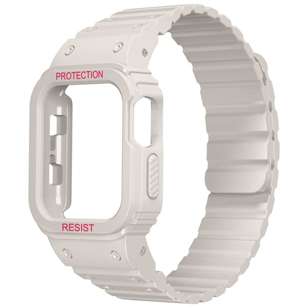 Apple Watch Series 8 (41 mm) silikonrem med deksel - Stjernelys