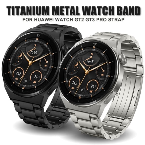 22 mm universalrem med 3 pärlor i titanlegering - Silver