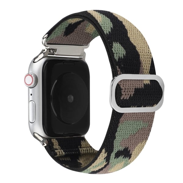 Apple Watch Series 8 (45 mm) / Watch Ultra elastisk nylonrem med kreativt mønster - Kamuflasje