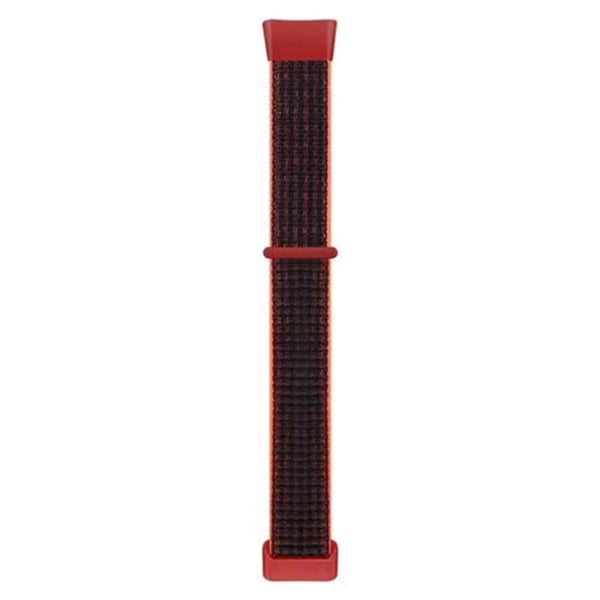 Fitbit Charge 5 nylonrem - Rød / Svart