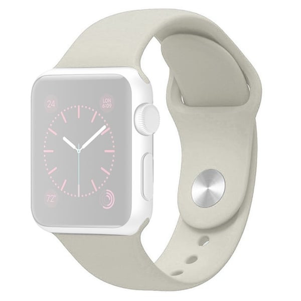 Apple Watch Series 8 (45 mm) / Watch Ultra silikonrem (Lengre størrelse) - Beige