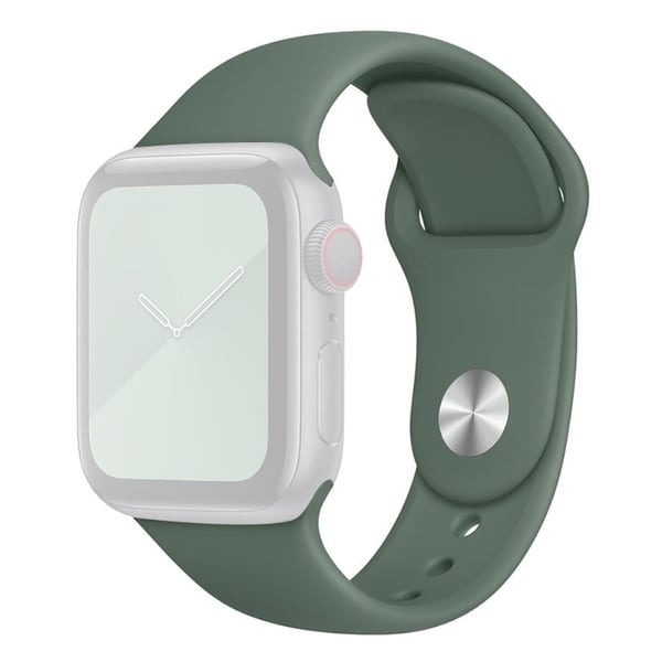 Apple Watch Series 8 (41mm) silikonerem (Størrelse: S / M) - Fyrrenålegrøn Apple Watch Series 8 (41mm) silikonerem (Størrelse: S / M) - Fyrrenålegrøn