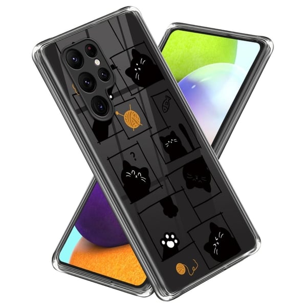 Deco Samsung Galaxy S23 Ultra skal - Katt Som Kikar