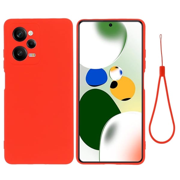 Matta nestesilikoninen kuori Xiaomi Poco X5 Pro / Xiaomi Redmi Note 12 Pro Speed - Punainen