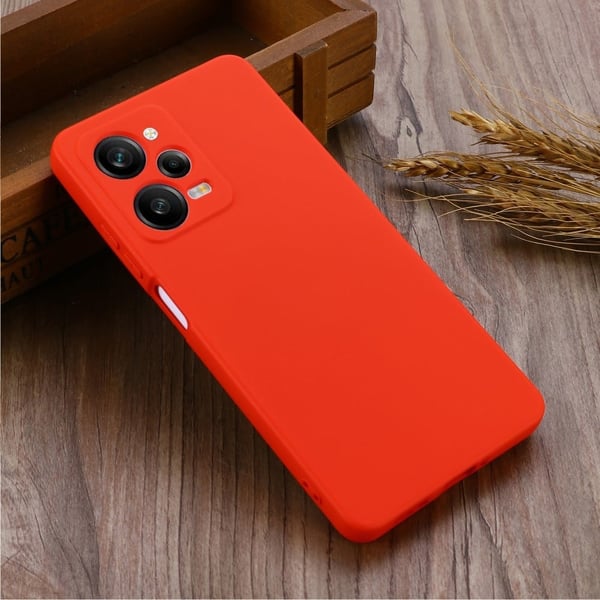 Matta nestesilikoninen kuori Xiaomi Poco X5 Pro / Xiaomi Redmi Note 12 Pro Speed - Punainen