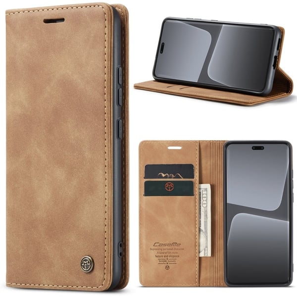 CaseMe vintage Xiaomi Civi 2 / Xiaomi 13 Lite fodral - Brun