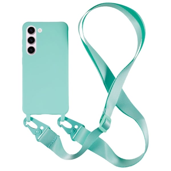 Tyndt TPU-etui med mat finish og justerbar strop til Samsung Galaxy S23 - Mint Grøn Tyndt TPU-etui med mat finish og justerbar strop til Samsung Galaxy S23 - Mint Grøn