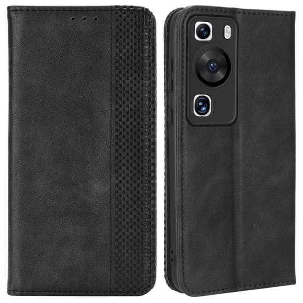 Bofink Vintage Huawei P60 / P60 Pro Læretui - Svart Bofink Vintage Huawei P60 / P60 Pro Læretui - Svart