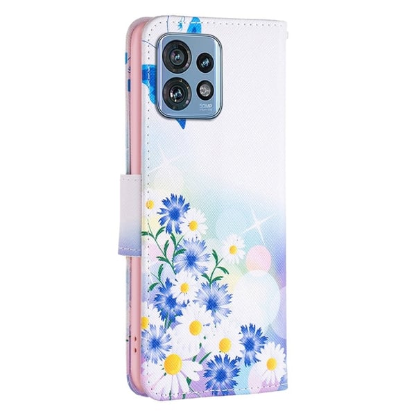 Wonderland Motorola Edge 40 Pro / Moto X40 Flippetui - Sommerfugl og Blomster