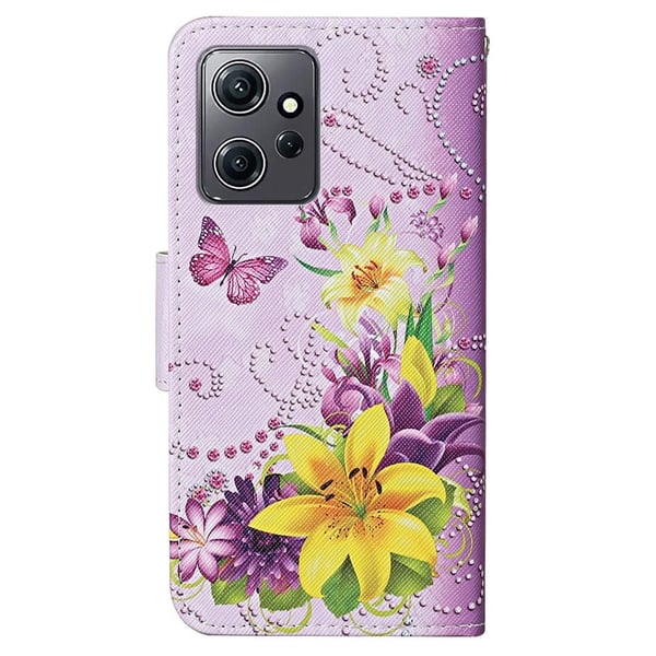 Wonderland Xiaomi Redmi Note 12 Flip Etui - Blomst & Sommerfugl