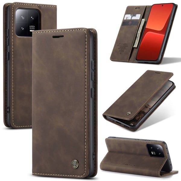 CaseMe Xiaomi 13 Vintage Etui - Kaffe