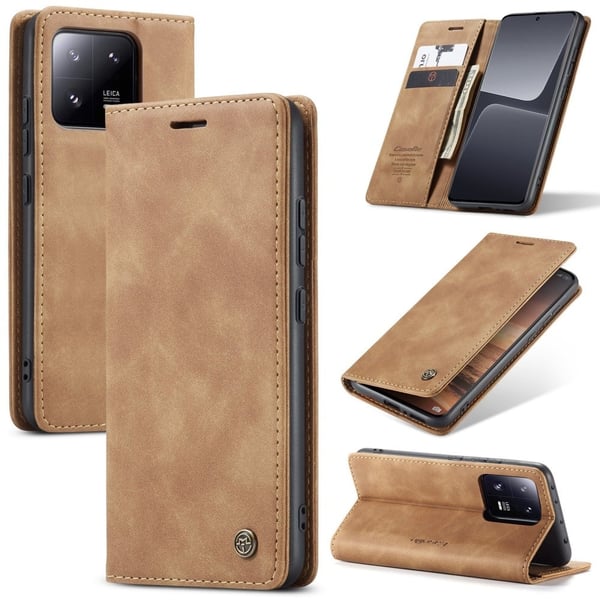 CaseMe Xiaomi 13 Pro Vintage Suojakotelo - Ruskea CaseMe Xiaomi 13 Pro Vintage Suojakotelo - Ruskea