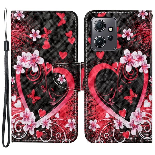 Wonderland Xiaomi Redmi Note 12 Flip Etui - Hjerte