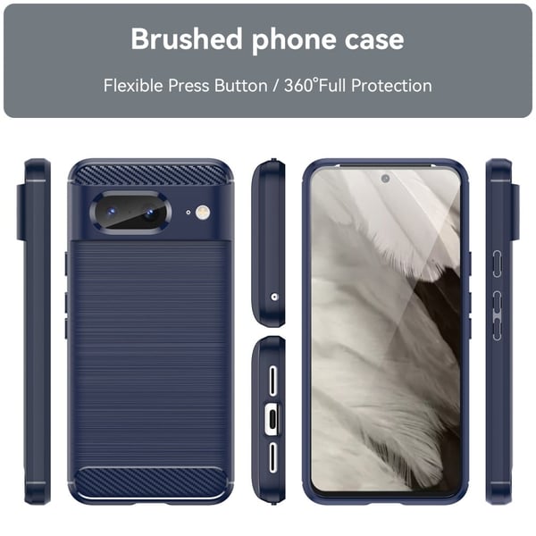 Carbon Flex Etui Google Pixel 8 - Blå