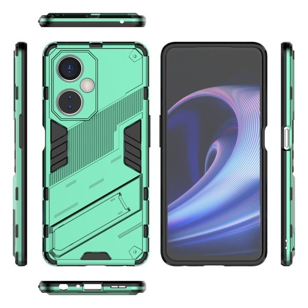Shockproof Hybrid Deksel med A Modern Touch til OnePlus Nord Ce 3 Lite - Grønn