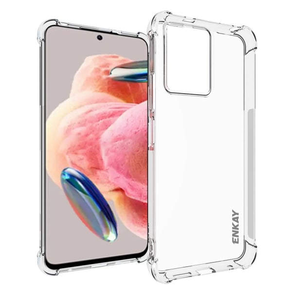 ENKAY klart fallsikkert etui for Xiaomi Redmi Note 12
