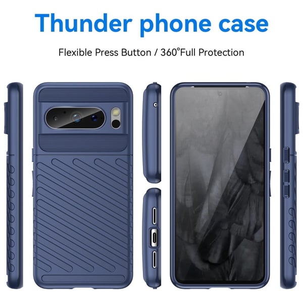 Thunder Google Pixel 8 Pro Etui - Blå