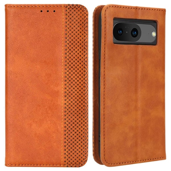 Bofink Vintage Google Pixel 8 Læder Etui - Brun