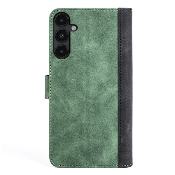 Tofarget lærdeksel for Samsung Galaxy M14 - Grønn