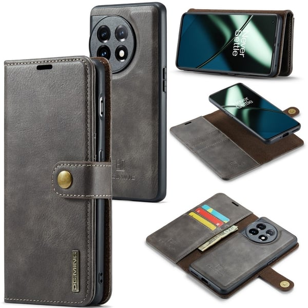 DG.Ming OnePlus 11 2-in-1 Lommebok Etui - Grå