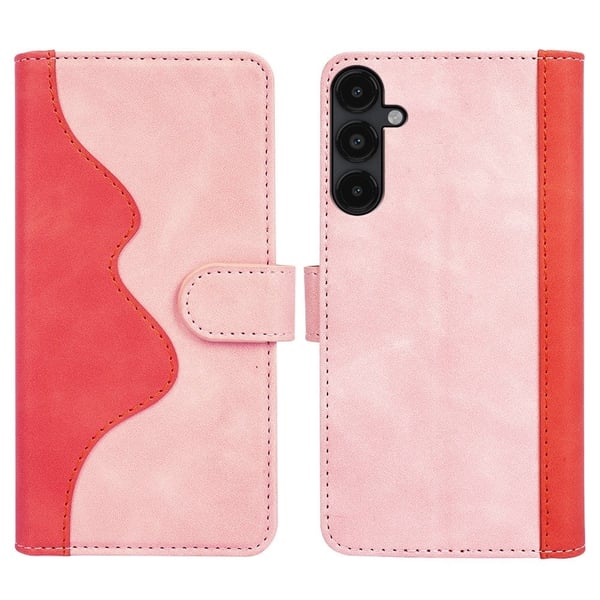 Tofarget lærdeksel for Samsung Galaxy M14 - Rosa Tofarget lærdeksel for Samsung Galaxy M14 - Rosa