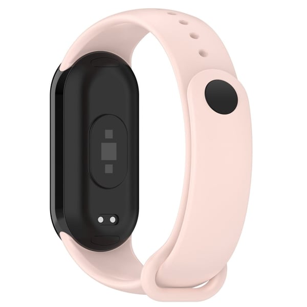 Xiaomi Smart Band 8 silikonerem med metalstik - Lyserød