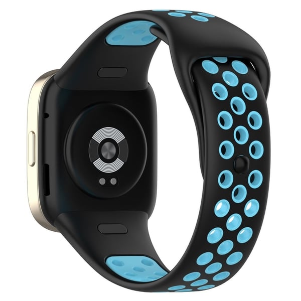 Dobbeltfarvet silikone til Xiaomi Redmi Watch 3 / Lite 3 - Sort / Blå